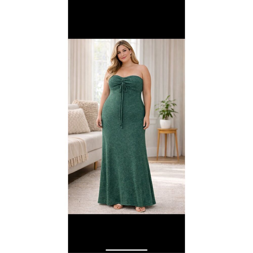 Wild Fable Strapless Shimmer Maxi Dress – Size XXL – New With Tags